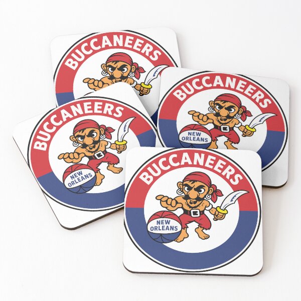 Item preview, New Orleans Buccaneers Vintage ABA Logo – Classic 1960s Basketball Design designed and sold by RetroBasketball.