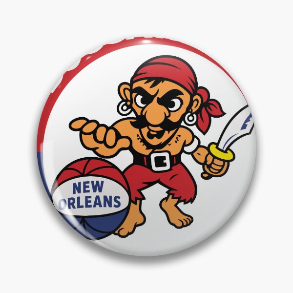 Item preview, New Orleans Buccaneers Vintage ABA Logo – Classic 1960s Basketball Design designed and sold by RetroBasketball.