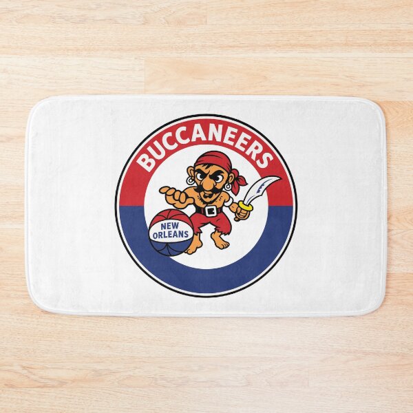 Item preview, New Orleans Buccaneers Vintage ABA Logo – Classic 1960s Basketball Design designed and sold by RetroBasketball.