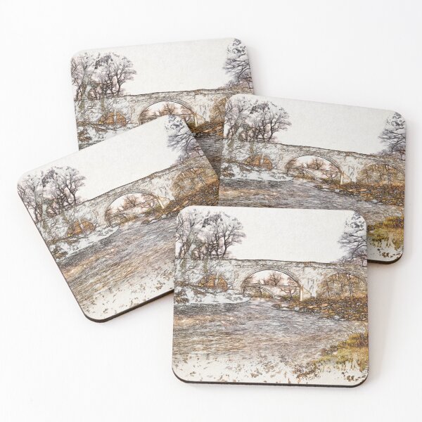 Item preview, Devil's Bridge Kirkby Lonsdale Vintage Style Landscape Drawing designed and sold by ArtworkNorth.