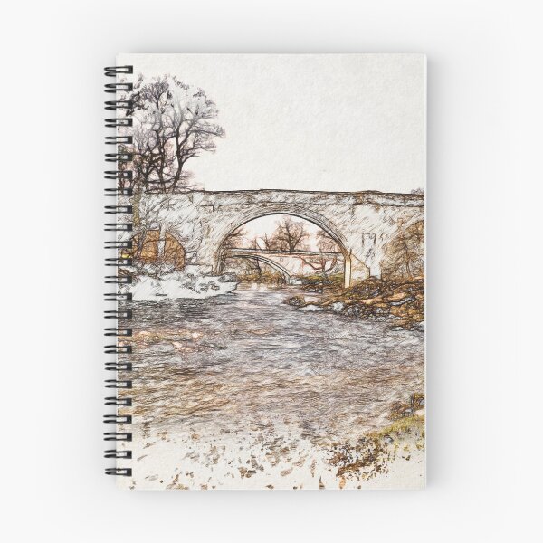 Item preview, Devil's Bridge Kirkby Lonsdale Vintage Style Landscape Drawing designed and sold by ArtworkNorth.