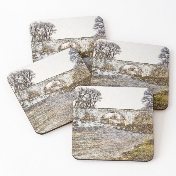 Item preview, Devil's Bridge Kirkby Lonsdale Vintage Style Landscape Drawing designed and sold by ArtworkNorth.