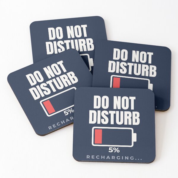 Item preview, Do Not Disturb Minimal Battery Aesthetic Design designed and sold by Uvclick.