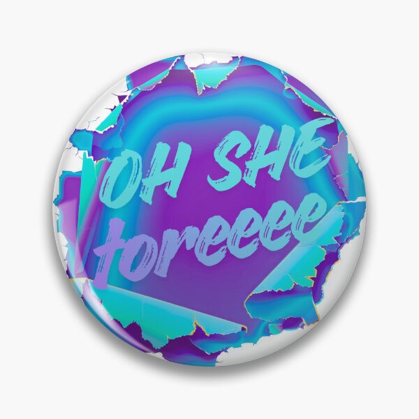 Item preview, Oh She Tore Blue Design  designed and sold by OddShop7.