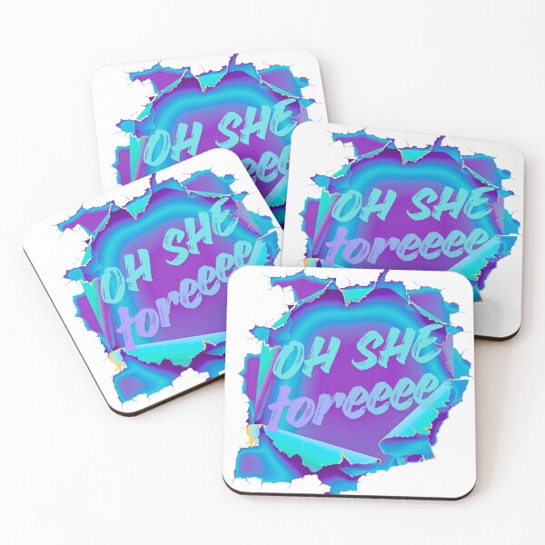 Item preview, Oh She Tore Blue Design  designed and sold by OddShop7.