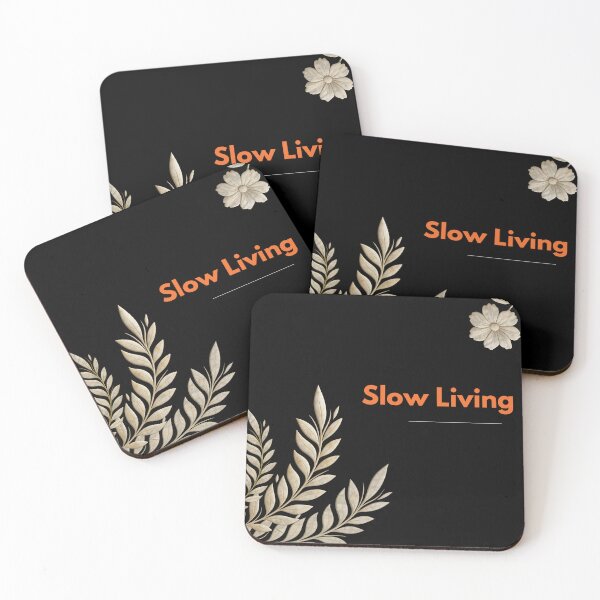 Item preview, Slow Living Aesthetic Botanical Quote designed and sold by ruchikadesigns.