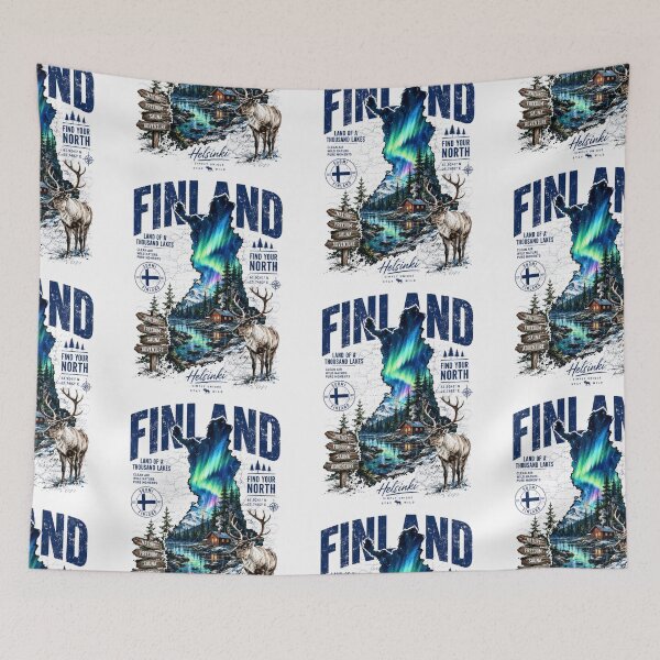 Item preview, Finland Northern Lights Adventure – Wild Nordic Nature Travel Design designed and sold by Countries&Cities Shop.