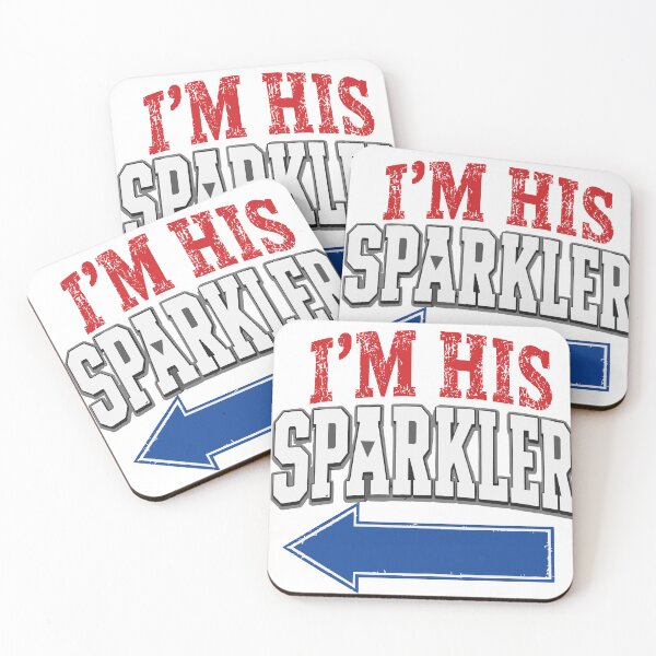 Item preview, I’m His Sparkler Funny 4th Of July Couple Essential T-Shirt designed and sold by Maravillio.