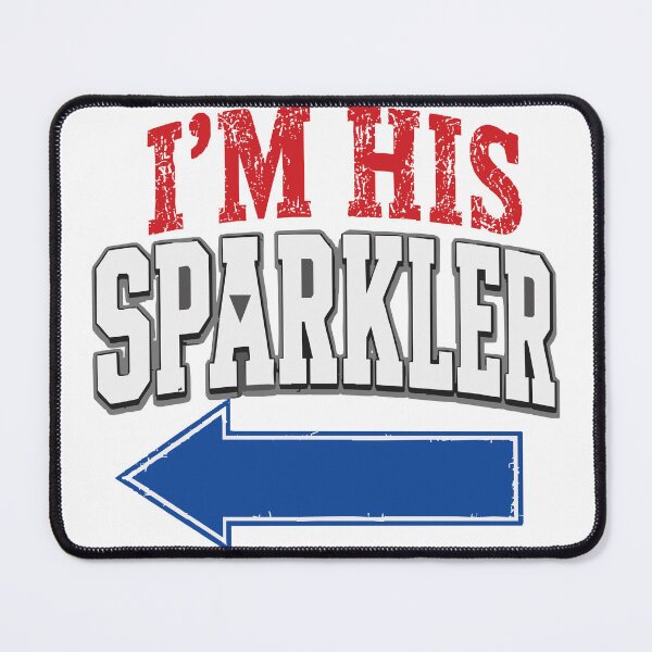 Item preview, I’m His Sparkler Funny 4th Of July Couple Essential T-Shirt designed and sold by Maravillio.