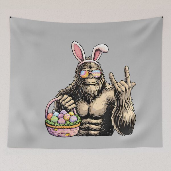 Item preview, Funny Bigfoot Easter Egg Rock Sasquatch Easter Day designed and sold by mjohnson9.