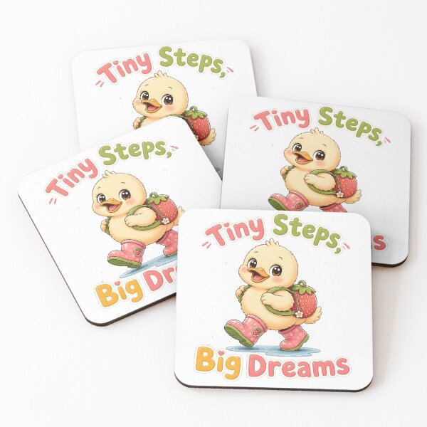 Item preview, Tiny Steps, Big Dreams Cute Duckling Strawberry Backpack designed and sold by Idrojibz.