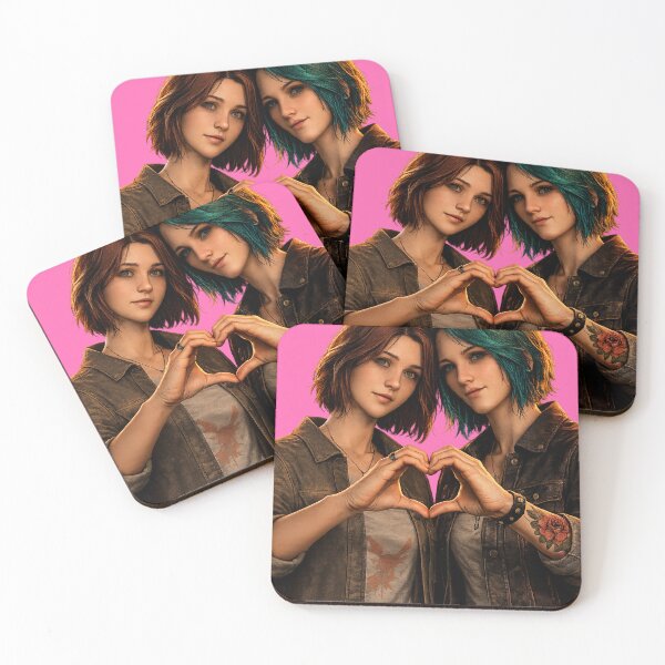 Item preview, Life is Strange Max Chloe Soulbound Sisters Heart Pose | Alternative Gamer Duo Art designed and sold by ThreadTheory976.