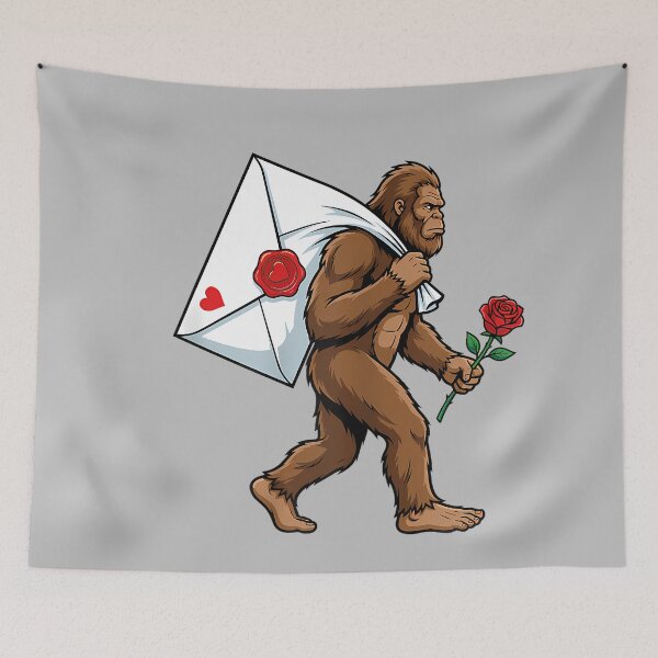 Item preview, Funny Bigfoot Heart Love Valentines Day Boys Men designed and sold by mjohnson9.