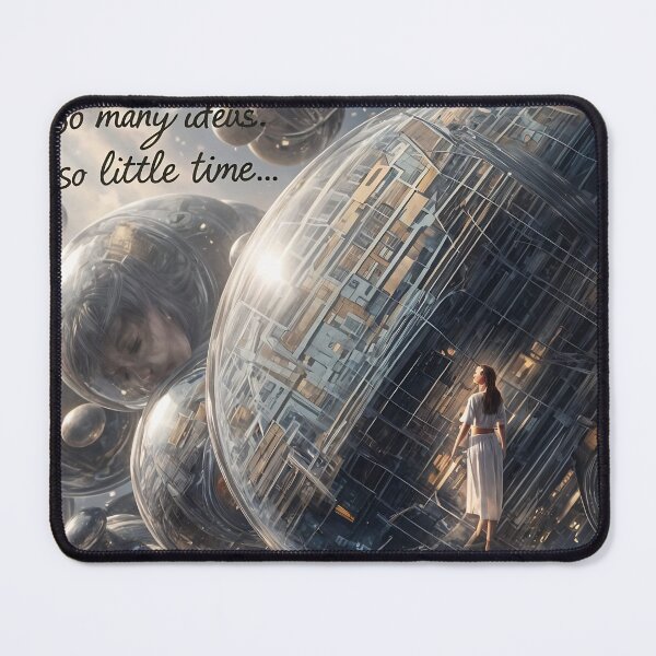 Item preview, So Many Ideas, So Little Time – Surreal Futuristic Sphere Art designed and sold by ShaDeS-AI-Art.