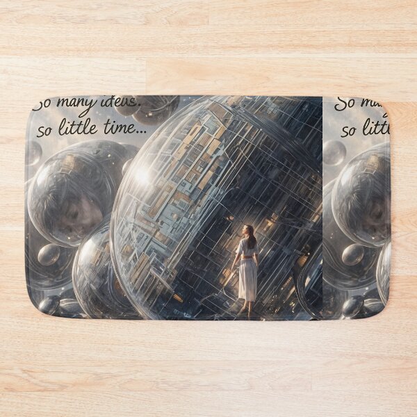 Item preview, So Many Ideas, So Little Time – Surreal Futuristic Sphere Art designed and sold by ShaDeS-AI-Art.