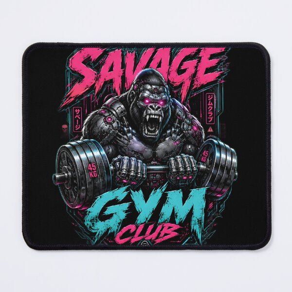 Item preview, Cyberpunk Mecha Gorilla Gym - Savage Workout Fitness designed and sold by KaysonSmith.