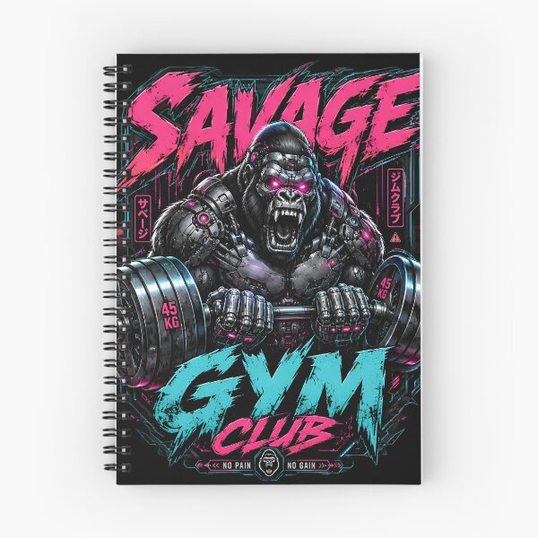 Item preview, Cyberpunk Mecha Gorilla Gym - Savage Workout Fitness designed and sold by KaysonSmith.