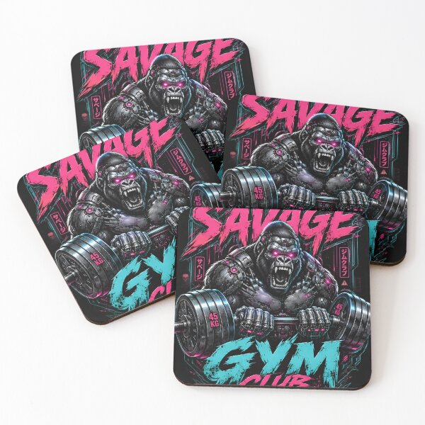 Item preview, Cyberpunk Mecha Gorilla Gym - Savage Workout Fitness designed and sold by KaysonSmith.