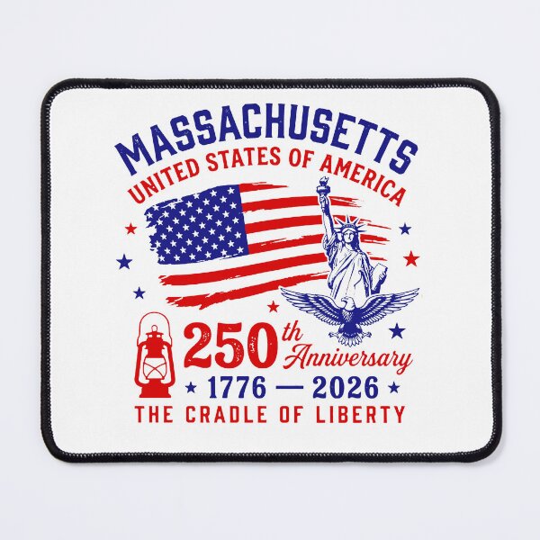 Item preview, MASSACHUSETTS United States Of America 250th Anniversary 1776 — 2026 The Cradle Of Liberty designed and sold by kennedy-brook.
