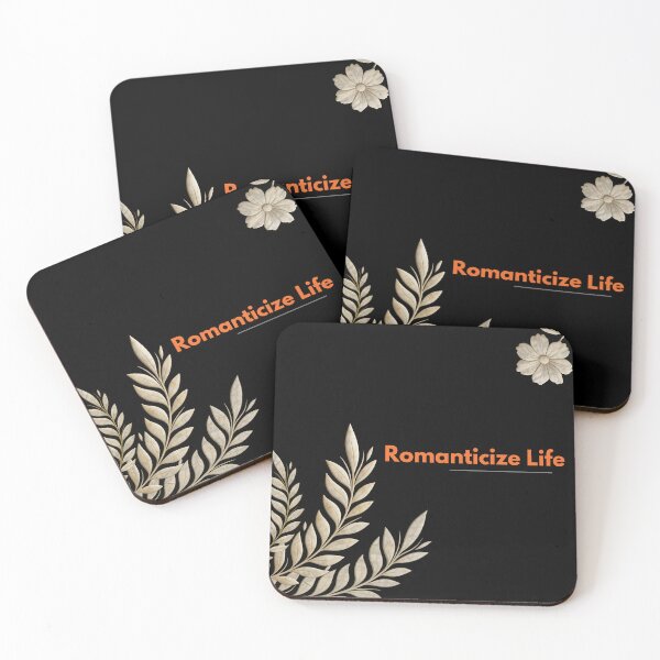 Item preview, Romanticize Life Aesthetic Quote designed and sold by ruchikadesigns.