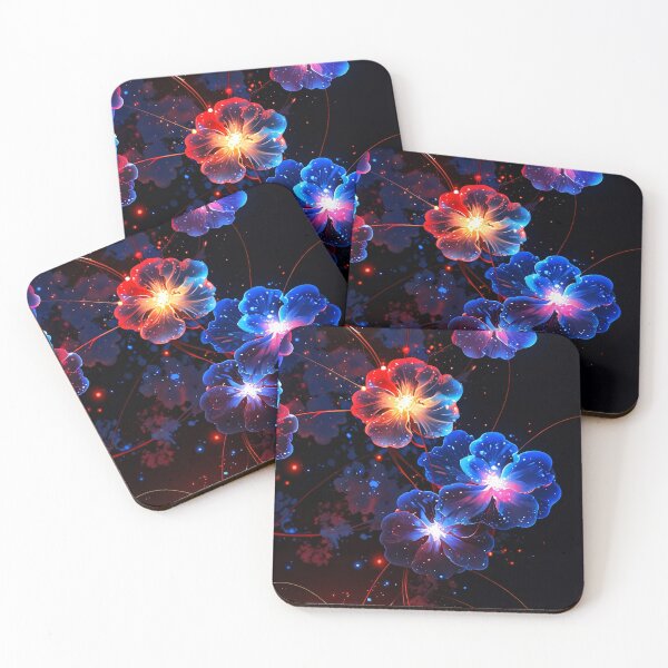 Item preview, Neon Bloom Dreams – Glowing Floral Fantasy Art designed and sold by IMuDesigner.