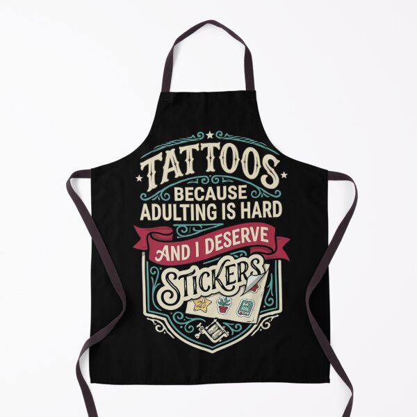 Item preview, Funny Tattoo Enthusiast Adulting Is Hard I Deserve Stickers Vintage Art designed and sold by haitrieuic96.