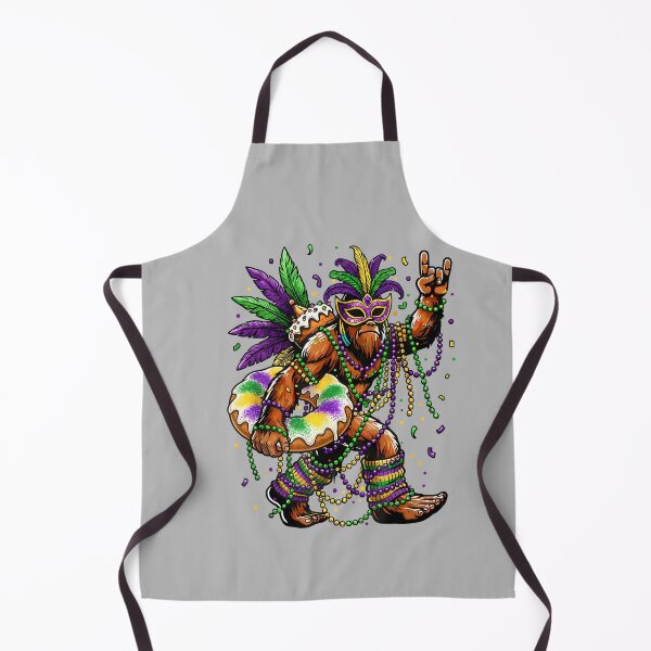 Item preview, Funny Mardi Gras Bigfoot King Cake Sasquatch Fat Tuesday designed and sold by mjohnson9.
