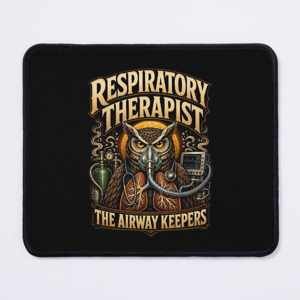 Item preview, Gothic Owl Respiratory Therapist Shirt – The Airway Keepers Vintage Respiratory Care Halloween Nurse Week Tee designed and sold by ClinicalHubs.