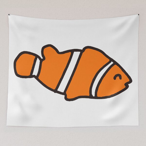 Item preview, Clownfish Nikoniko smile animals Illustration designed and sold by witty_sheep.