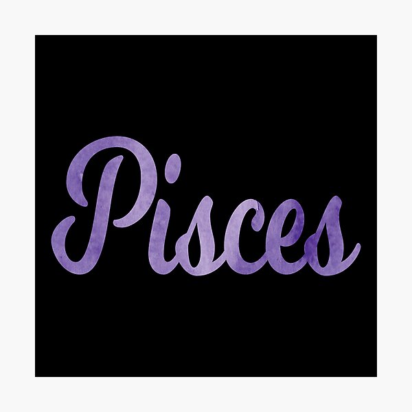 Item preview, Pisces Zodiac Sign in Watercolor Purple designed and sold by geraldineMS.