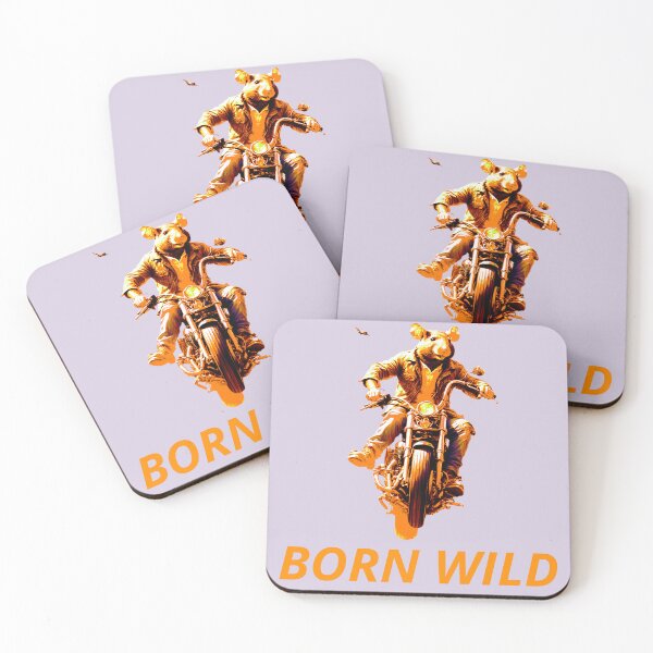 Item preview, Born Wild, an ideal gift, for the pet lover and motorbike enthusiast designed and sold by PiperParrot.