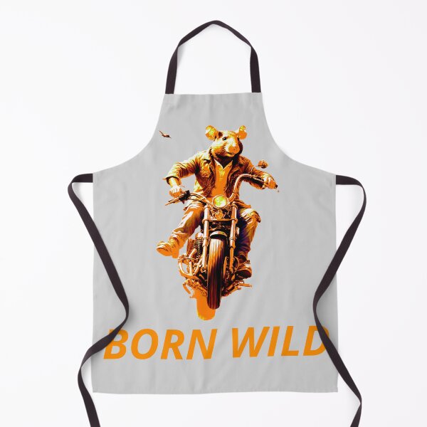 Item preview, Born Wild, an ideal gift, for the pet lover and motorbike enthusiast designed and sold by PiperParrot.
