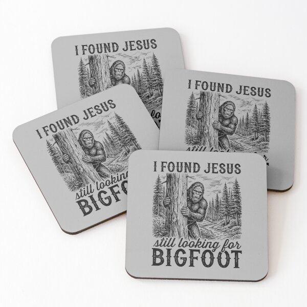 Item preview, I Found Jesus Still Looking for Bigfoot Funny Christian_2 designed and sold by ArleneRowe.