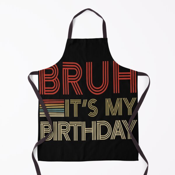 Item preview, Bruh It's My Birthday Retro 70s Style Vintage Birthday Gift designed and sold by haitrieuic96.