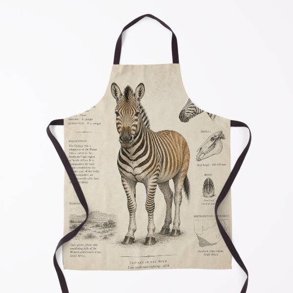 Item preview, Quagga Study — Naturalist Quagga Ink Illustration designed and sold by Jandedan.