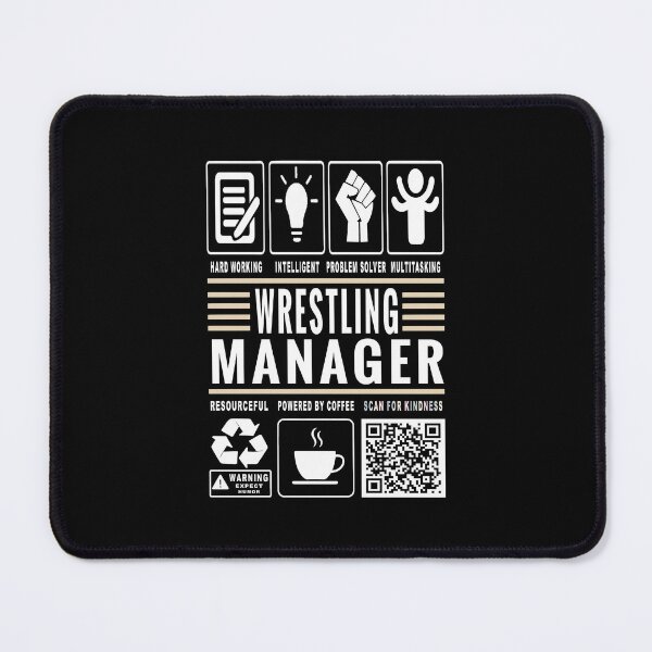 Item preview, Funny Wrestling Manager Job Description Icons QR Code designed and sold by MerchMaxxing.