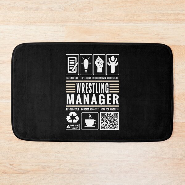 Item preview, Funny Wrestling Manager Job Description Icons QR Code designed and sold by MerchMaxxing.