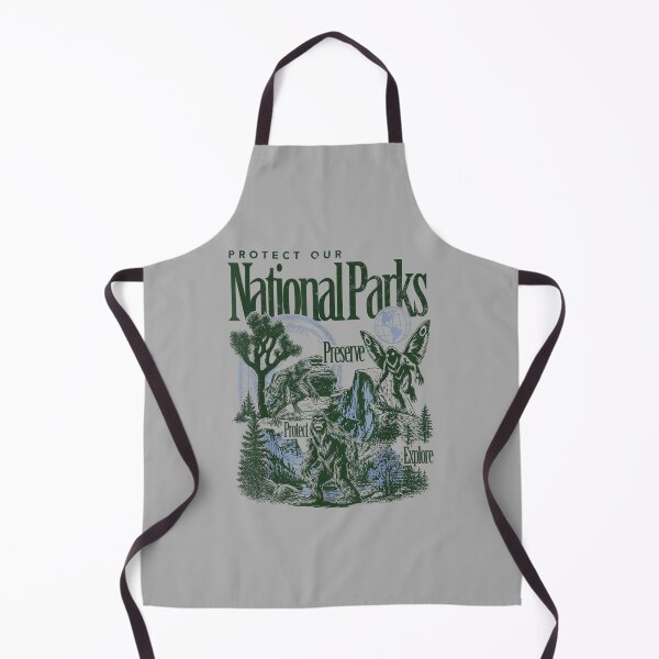 Item preview, Protect Our National Parks Bigfoot Mothman Cryptid designed and sold by ArleneRowe.
