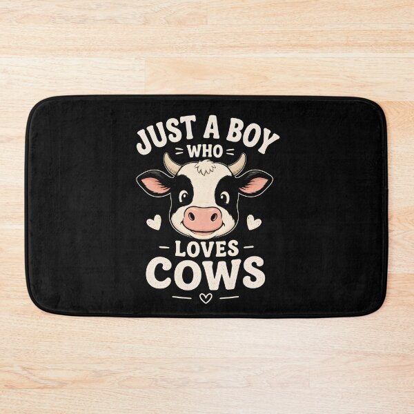 Item preview, Just a Boy Who Loves Cows designed and sold by zoes-ink.