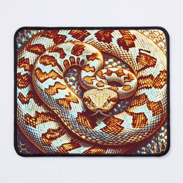 Item preview, Artfully crafted, dangerous rattlesnake in attack mode designed and sold by Kimenta Fashion.