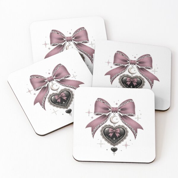 Item preview, Gothic Bow Heart Pendant Art designed and sold by smktheduck.