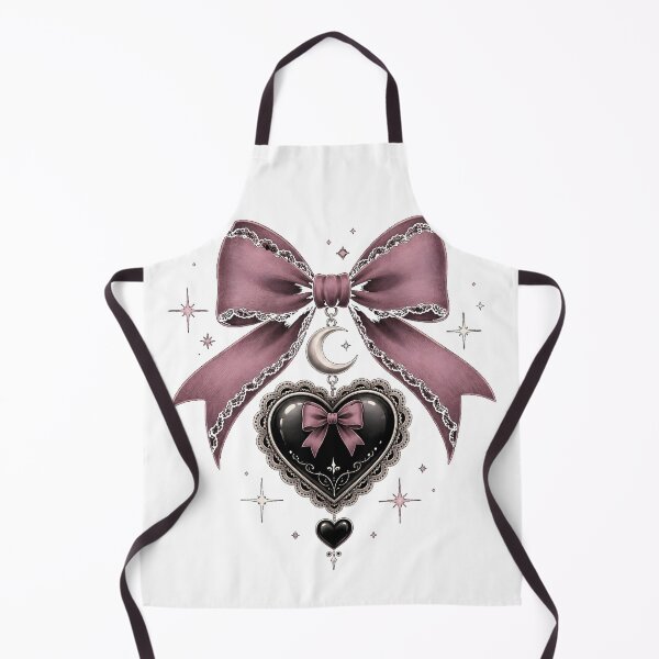 Item preview, Gothic Bow Heart Pendant Art designed and sold by smktheduck.