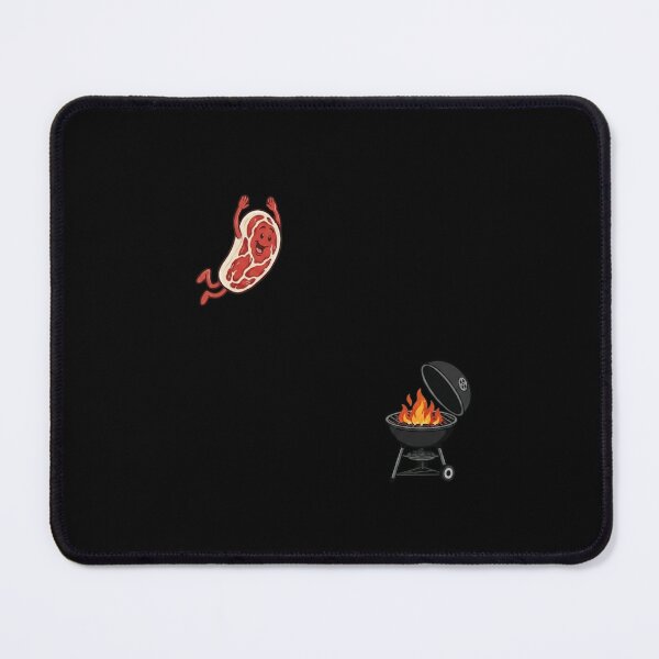 Item preview, Happy Steak Jumping Into BBQ Grill Funny Foodie Art designed and sold by haitrieuic96.