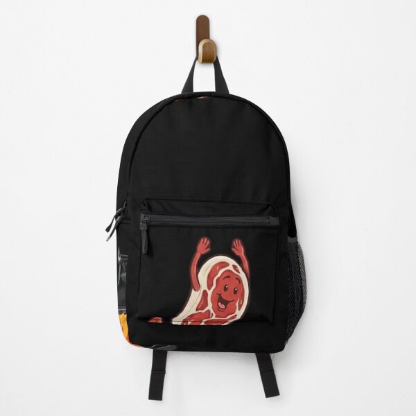 Item preview, Happy Steak Jumping Into BBQ Grill Funny Foodie Art designed and sold by haitrieuic96.