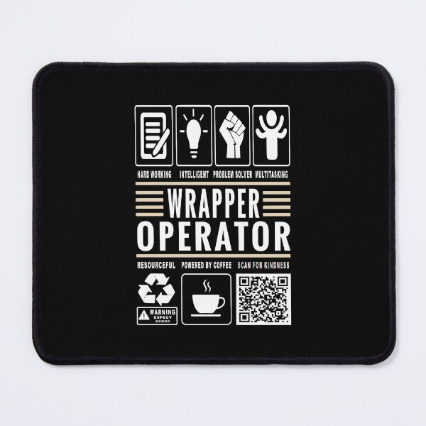 Item preview, Funny Wrapper Operator Job Description Icons QR Code designed and sold by MerchMaxxing.