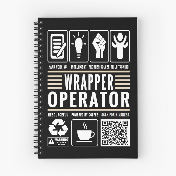 Item preview, Funny Wrapper Operator Job Description Icons QR Code designed and sold by MerchMaxxing.