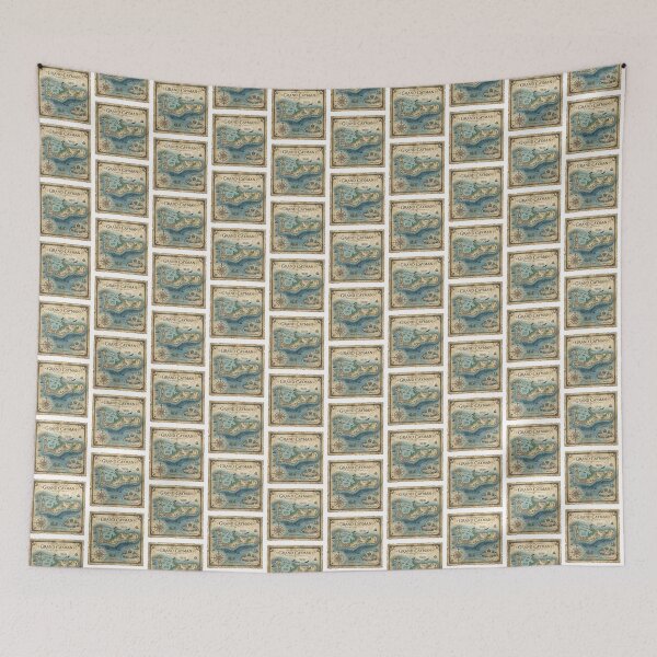 Item preview, Grand Cayman Map Vintage Nautical Treasure Art designed and sold by DuckOddity.
