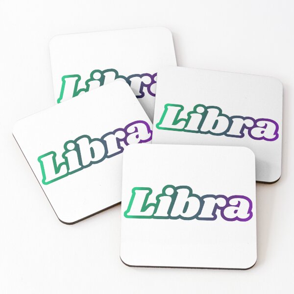 Item preview, Libra Zodiac - Elegant Symmetrical Astrology Typography designed and sold by Niji Hibana.