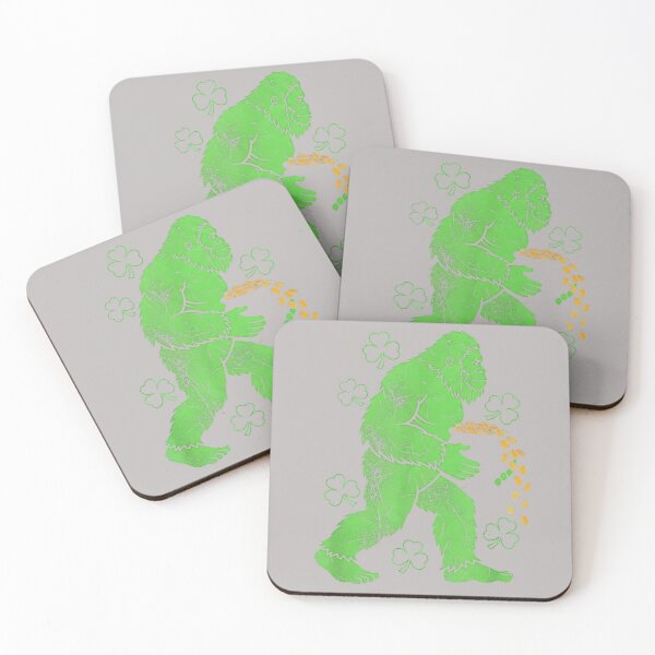 Item preview, Lucky Irish Bigfoot with Shamrock Coin designed and sold by mjohnson9.