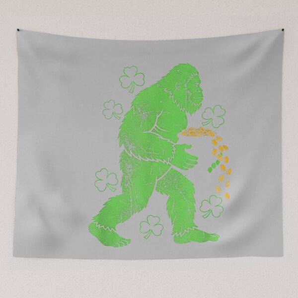 Item preview, Lucky Irish Bigfoot with Shamrock Coin designed and sold by mjohnson9.